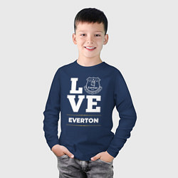 Лонгслив хлопковый детский Everton Love Classic, цвет: тёмно-синий — фото 2