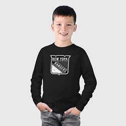 Лонгслив хлопковый детский New York Rangers Серый, цвет: черный — фото 2