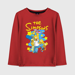 Детский лонгслив The SimpsonsСемейка Симпсонов