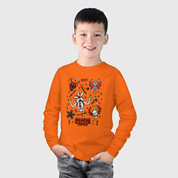 Лонгслив хлопковый детский STRANGER THINGS HFC, цвет: оранжевый — фото 2
