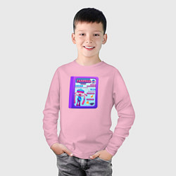 Лонгслив хлопковый детский Персонаж из COSMONIOUS HIGH - ZANESHA, цвет: светло-розовый — фото 2