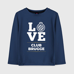 Лонгслив хлопковый детский Club Brugge Love Classic, цвет: тёмно-синий