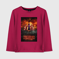 Детский лонгслив Очень странные дела, персонажи