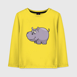Детский лонгслив Милый Бегемот