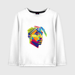 Лонгслив хлопковый детский 2PAC Style, цвет: белый