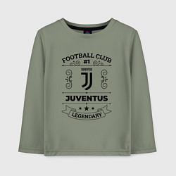 Лонгслив хлопковый детский Juventus: Football Club Number 1 Legendary, цвет: авокадо
