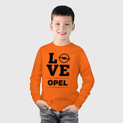 Лонгслив хлопковый детский Opel Love Classic, цвет: оранжевый — фото 2