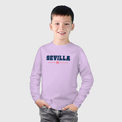 Лонгслив хлопковый детский Sevilla FC Classic, цвет: лаванда — фото 2