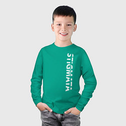 Лонгслив хлопковый детский Stigmata ПРОТИВ ПРАВИЛ, цвет: зеленый — фото 2
