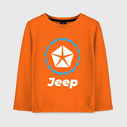 Лонгслив хлопковый детский Jeep в стиле Top Gear, цвет: оранжевый
