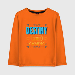 Лонгслив хлопковый детский Игра Destiny PRO Gaming, цвет: оранжевый