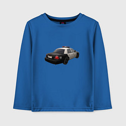 Лонгслив хлопковый детский LAPD автомобиль, цвет: синий