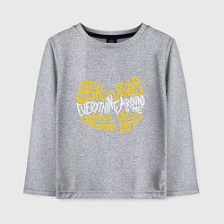 Лонгслив хлопковый детский CREAM Wu-Tang, цвет: меланж
