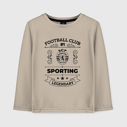 Детский лонгслив Sporting: Football Club Number 1 Legendary