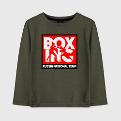 Детский лонгслив Boxing team russia