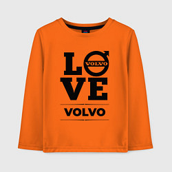 Лонгслив хлопковый детский Volvo Love Classic, цвет: оранжевый