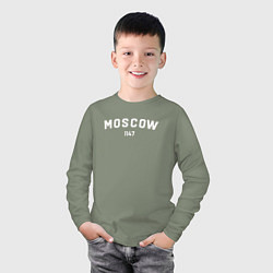 Лонгслив хлопковый детский MOSCOW 1147, цвет: авокадо — фото 2
