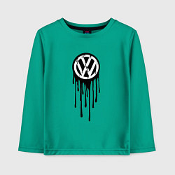 Детский лонгслив Volkswagen - art logo