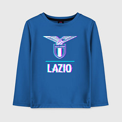 Детский лонгслив Lazio FC в стиле glitch