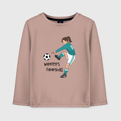 Детский лонгслив Womens football