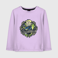 Лонгслив хлопковый детский Vault game future boy, цвет: лаванда