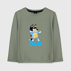 Лонгслив хлопковый детский Doggy Dad, цвет: авокадо