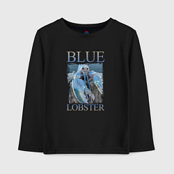 Детский лонгслив Blue lobster meme