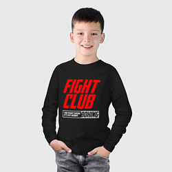 Лонгслив хлопковый детский Fight club boxing, цвет: черный — фото 2