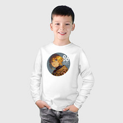 Лонгслив хлопковый детский Теото Рикка - 86, цвет: белый — фото 2