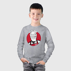 Лонгслив хлопковый детский Доктор Ливси - KFC Edition, цвет: меланж — фото 2