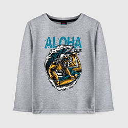 Детский лонгслив Зевс серфингист