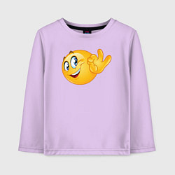 Детский лонгслив Эмодзи - ОК