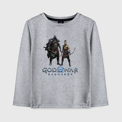 Лонгслив хлопковый детский Отец и сын GoW Ragnarok, цвет: меланж