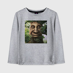 Лонгслив хлопковый детский Wise Mystical Tree, цвет: меланж