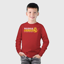 Лонгслив хлопковый детский Real Madrid galacticos, цвет: красный — фото 2