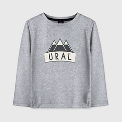Лонгслив хлопковый детский URAL, цвет: меланж