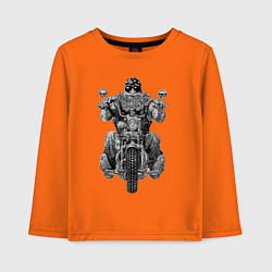 Лонгслив хлопковый детский Ride biker, цвет: оранжевый