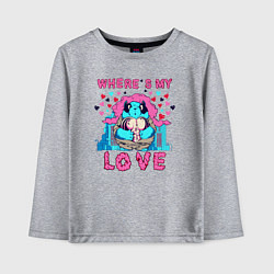 Детский лонгслив Где ты моя любовь