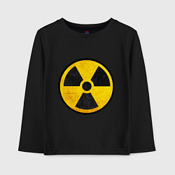 Лонгслив хлопковый детский Atomic Nuclear, цвет: черный
