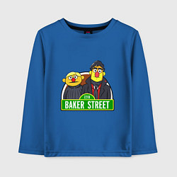 Лонгслив хлопковый детский Baker street, цвет: синий