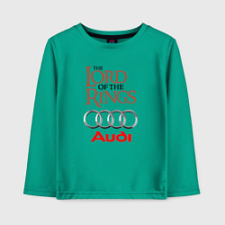 Лонгслив хлопковый детский Audi - властелин колец, цвет: зеленый