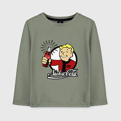 Лонгслив хлопковый детский Vault boy - nuka cola, цвет: авокадо