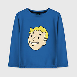 Лонгслив хлопковый детский Vault boy head, цвет: синий