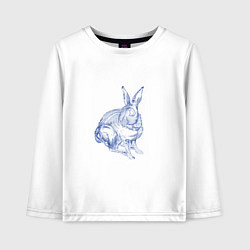 Детский лонгслив Водяной кролик без фона