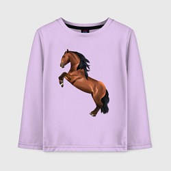 Лонгслив хлопковый детский Лузитано, цвет: лаванда