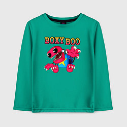 Лонгслив хлопковый детский Project Playtime Boxy Boo, цвет: зеленый