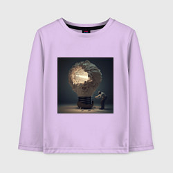 Детский лонгслив Запертый свет