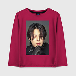 Лонгслив хлопковый детский Handsome Jimin, цвет: маджента