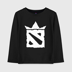 Лонгслив хлопковый детский Dota king, цвет: черный