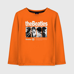 Лонгслив хлопковый детский The Beatles rock, цвет: оранжевый